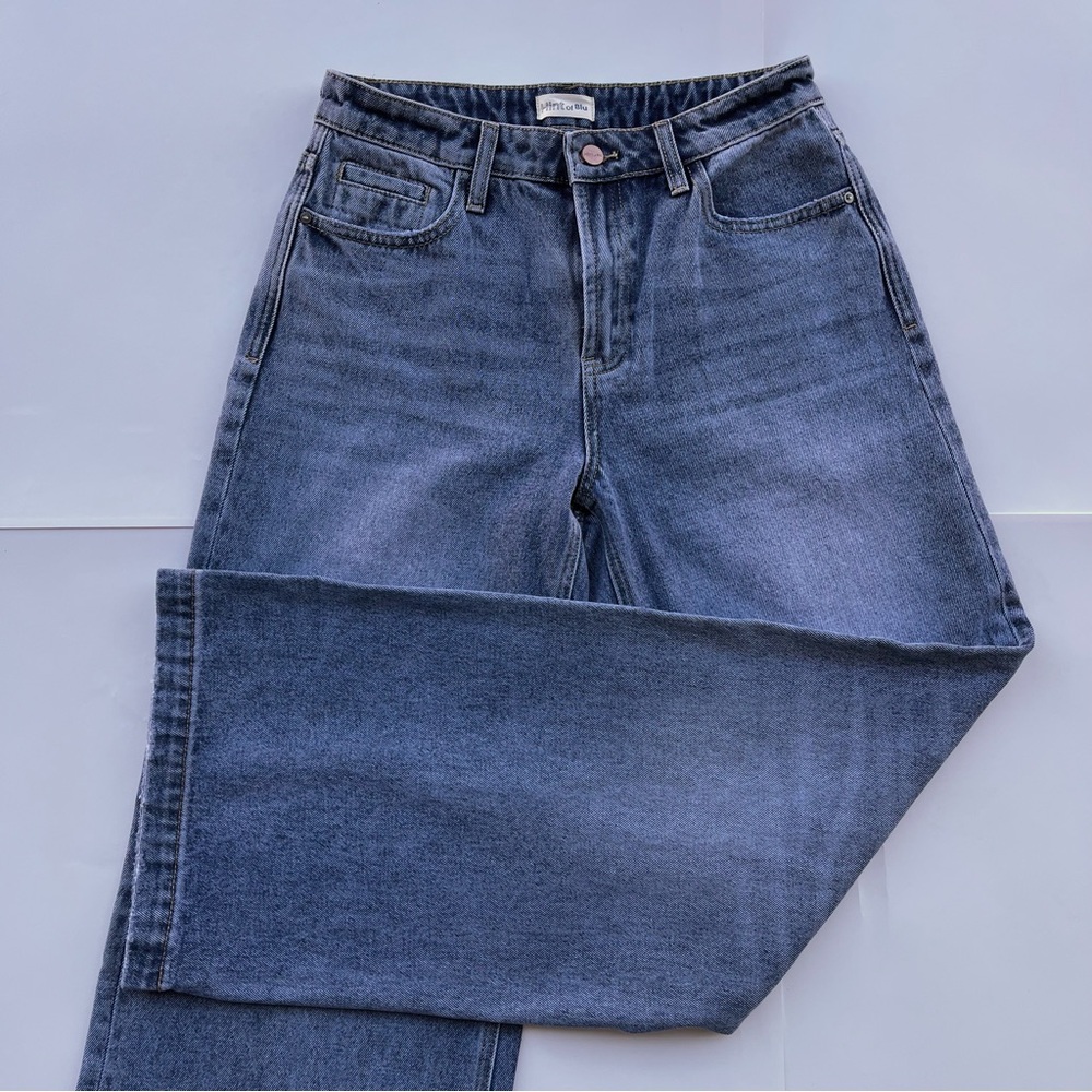 Hint of Blu Wide Leg Jeans